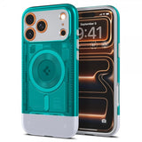 Spigen iPhone 17 Pro -suojakuori Classic C1 MagFit Bondi Blue