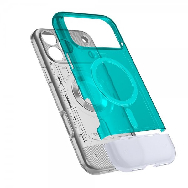 Spigen iPhone 17 Pro -suojakuori Classic C1 MagFit Bondi Blue