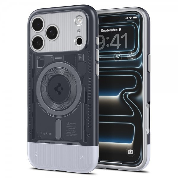 Spigen iPhone 17 Pro -suojakuori Classic C1 MagFit Graphite