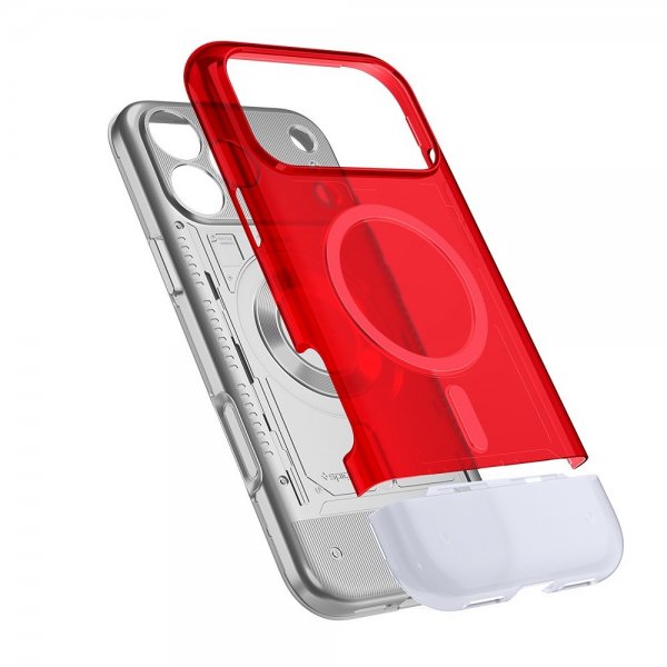Spigen iPhone 17 Pro -kuori Classic C1 MagFit Ruby