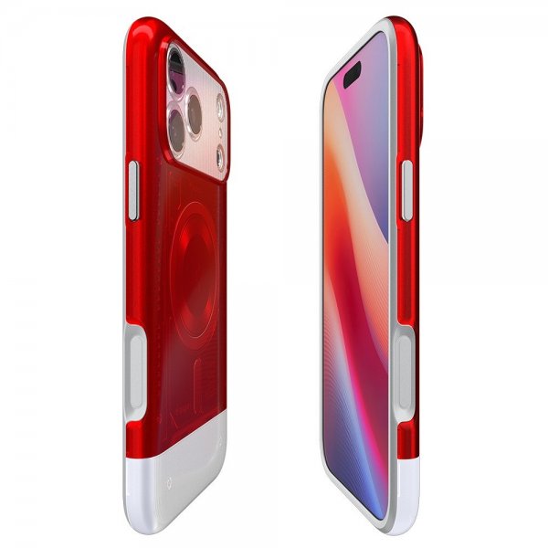 Spigen iPhone 17 Pro -kuori Classic C1 MagFit Ruby