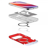 Spigen iPhone 17 Pro -kuori Classic C1 MagFit Ruby