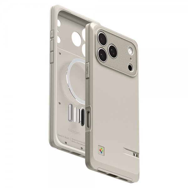 Spigen iPhone 17 Pro -kuori Classic LS MagFit Stone