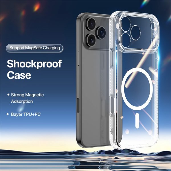 Dux Ducis iPhone 17 Pro -suojakuori Clin-sarja MagSafe Läpinäkyvä
