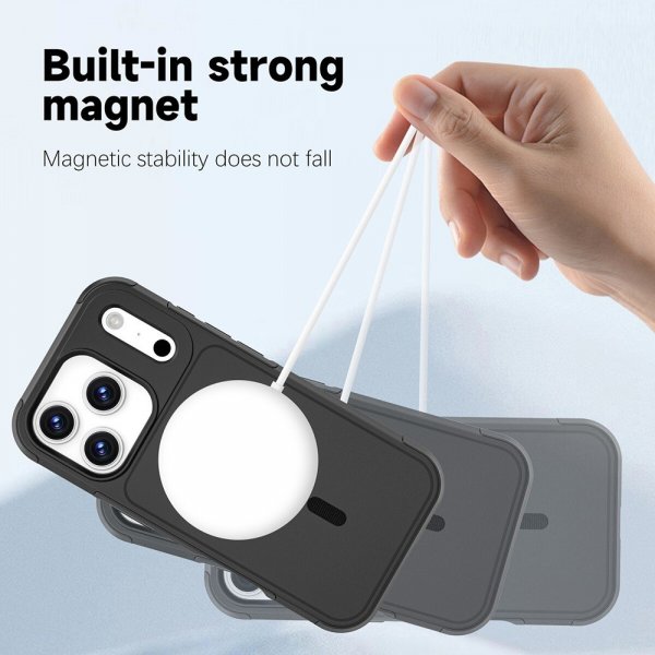 4smarts iPhone 17 Pro -suojakuori Defend Case Ultimag Musta