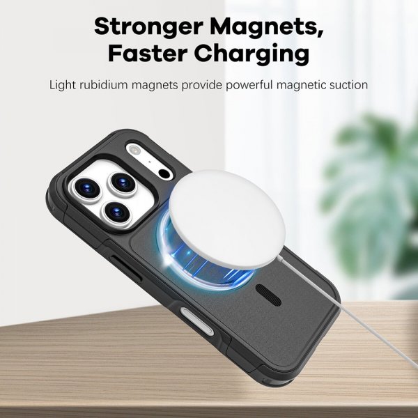 4smarts iPhone 17 Pro -suojakuori Defend Case Ultimag Musta