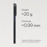 Pitaka iPhone 17 Pro Kuori Edge Black/Grey Twill