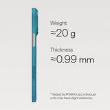 Pitaka iPhone 17 Pro -kuori Edge Lucid Blue