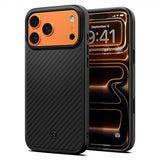 Spigen iPhone 17 Pro -kuori Enzo Aramid T MagFit musta
