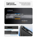 Spigen iPhone 17 Pro -kuori Enzo Aramid T MagFit musta hopea