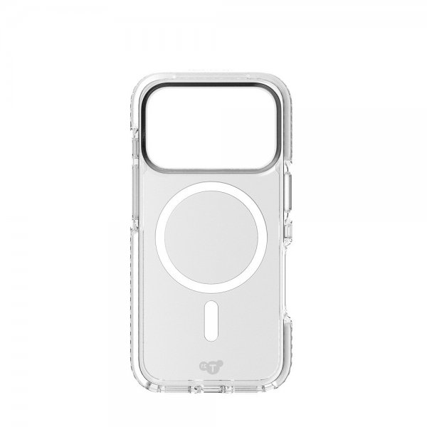 Tech21 iPhone 17 Pro Suojakuori EvoCrystal MagSafe Metallic Silver