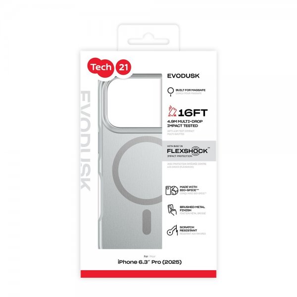 Tech21 iPhone 17 Pro -kuori EvoDusk MagSafe Titanium
