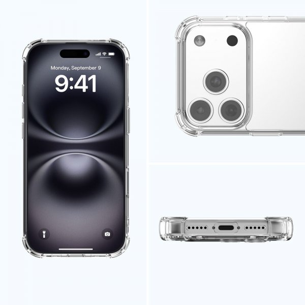 4smarts iPhone 17 Pro -kuori Ibiza MagSafe, läpinäkyvä