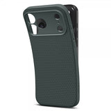 Spigen iPhone 17 Pro -suojakuori Liquid Air Abyss Green