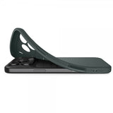 Spigen iPhone 17 Pro -suojakuori Liquid Air Abyss Green