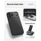 Spigen iPhone 17 Pro -suojakuori Liquid Air Matte Black
