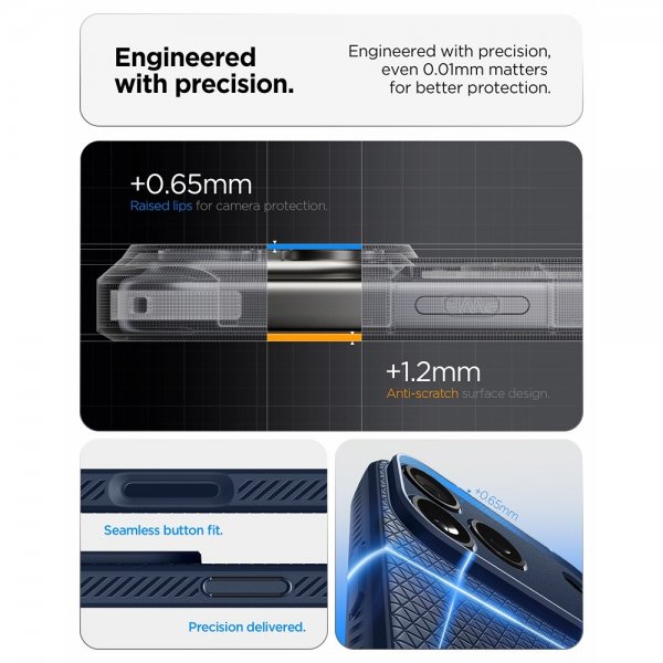 Spigen iPhone 17 Pro Kuori Liquid Air Navy Blue
