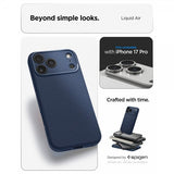 Spigen iPhone 17 Pro Kuori Liquid Air Navy Blue