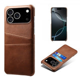 iPhone 17 Pro -kotelo kahdella korttipaikalla, tummanruskea