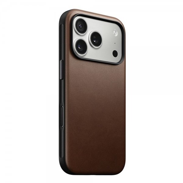 Nomad iPhone 17 Pro -kuoret Modern Leather Case, ruskea