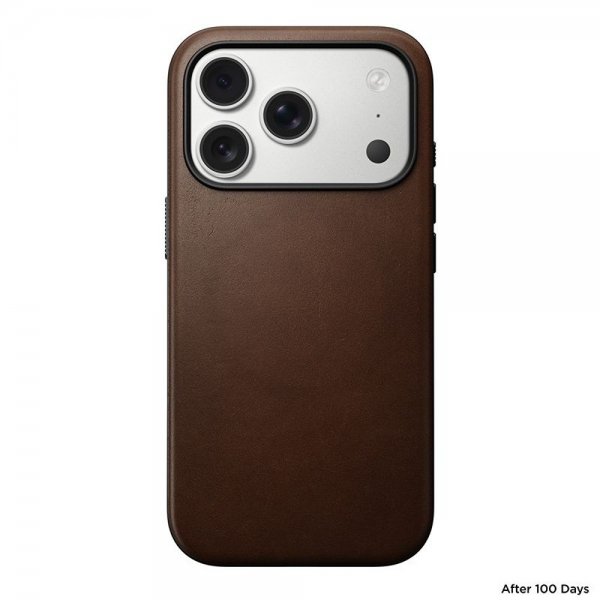 Nomad iPhone 17 Pro -kuoret Modern Leather Case, ruskea