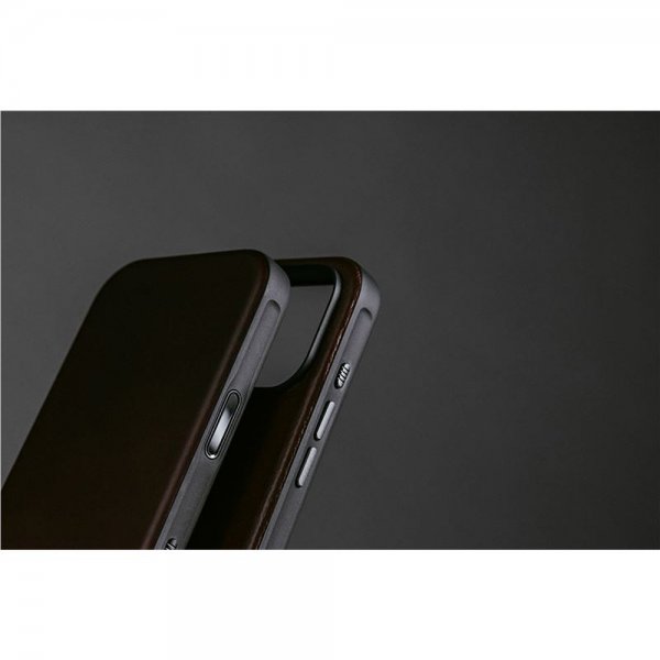 Nomad iPhone 17 Pro -kuoret Modern Leather Case, ruskea