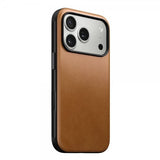 Nomad iPhone 17 Pro -kuori, Modern Leather Case, English Tan
