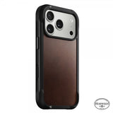 Nomad iPhone 17 Pro -kuoret Modern Leather Case Horween Rustic Brown
