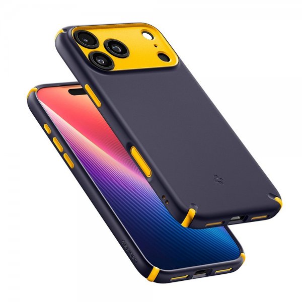 Spigen iPhone 17 Pro -kuori Nano Pop Hybrid MagFit Blueberry Navy