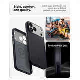 Spigen iPhone 17 Pro -kuori Nano Pop MagFit Black Sesame