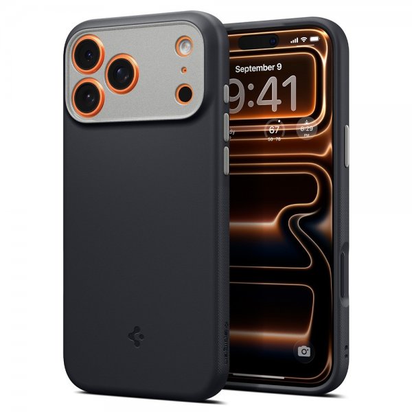 Spigen iPhone 17 Pro -kuori Nano Pop MagFit Black Sesame