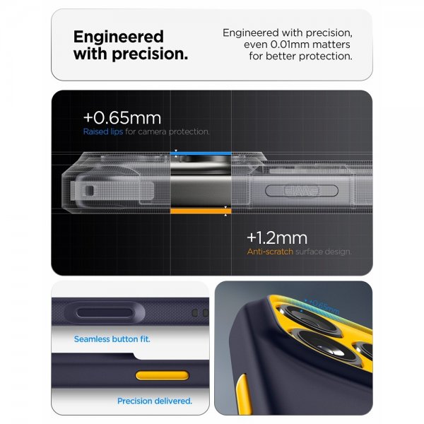 Spigen iPhone 17 Pro -kuori Nano Pop MagFit Blueberry Navy