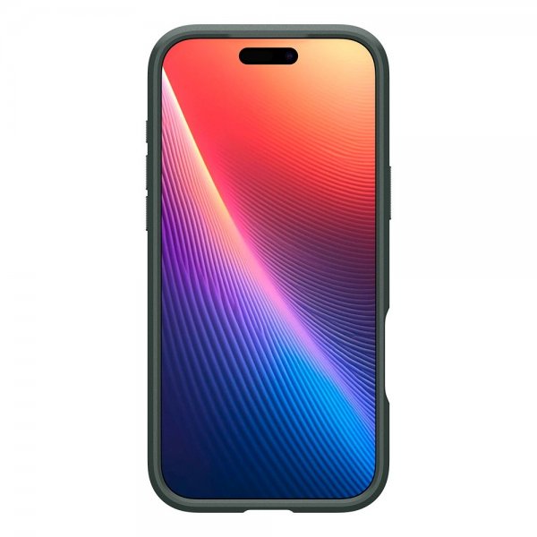 Spigen iPhone 17 Pro -kuori Optik Armor MagFit Abyss Green