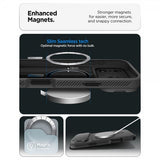 Spigen iPhone 17 Pro -kuori Optik Armor MagFit Musta