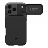 Spigen iPhone 17 Pro -kuori Optik Armor MagFit Musta