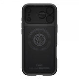 Spigen iPhone 17 Pro -kuori Optik Armor MagFit Musta