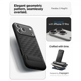 Spigen iPhone 17 Pro -kuori Parallax S MagFit, mattamusta