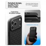 Spigen iPhone 17 Pro -kuori Parallax S MagFit, mattamusta