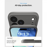 Spigen iPhone 17 Pro -kuori, Rugged Armor MagFit, harmaa