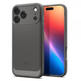 Spigen iPhone 17 Pro -kuori, Rugged Armor MagFit, harmaa