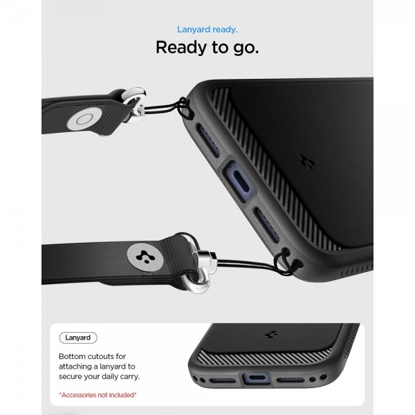 Spigen iPhone 17 Pro -kuori Rugged Armor MagFit Matte Black