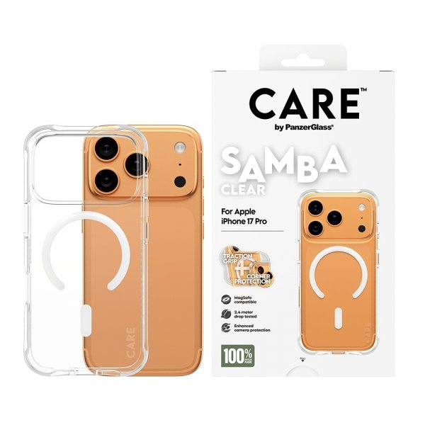 CARE by PanzerGlass iPhone 17 Pro -kuori Samba MagSafe Transparent