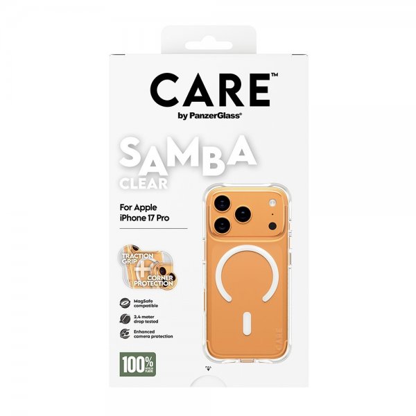 CARE by PanzerGlass iPhone 17 Pro -kuori Samba MagSafe Transparent