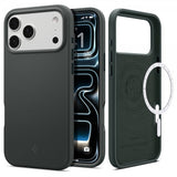 Spigen iPhone 17 Pro Silikonikuori Silicone Fit MagFit Abyss Green