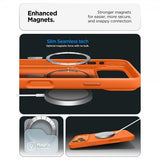 Spigen iPhone 17 Pro Silikonikuori Silicone Fit MagFit Cosmic Orange