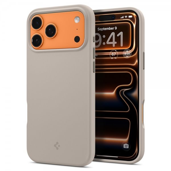 Spigen iPhone 17 Pro Silikonikuori Silicone Fit MagFit Stone