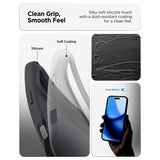 Spigen iPhone 17 Pro -kuori Silicone Fit MagFit musta