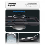 Spigen iPhone 17 Pro -kuori Silicone Fit MagFit musta