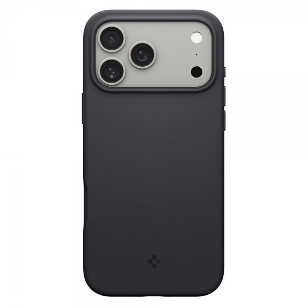 Spigen iPhone 17 Pro -kuori Silicone Fit MagFit musta