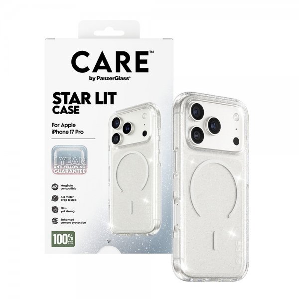 CARE by PanzerGlass iPhone 17 Pro -suojakuori Star Lit MagSafe